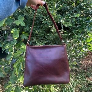 BNNU: Triangle Shoulder Bag in Cognac!!! (Portland Leather Goods)